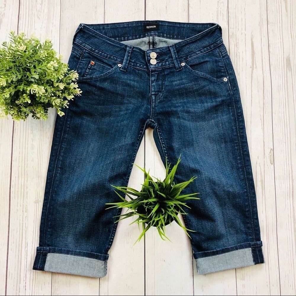 🇬🇧Hudson Malibu Cap Cuffed Jeans Size 26